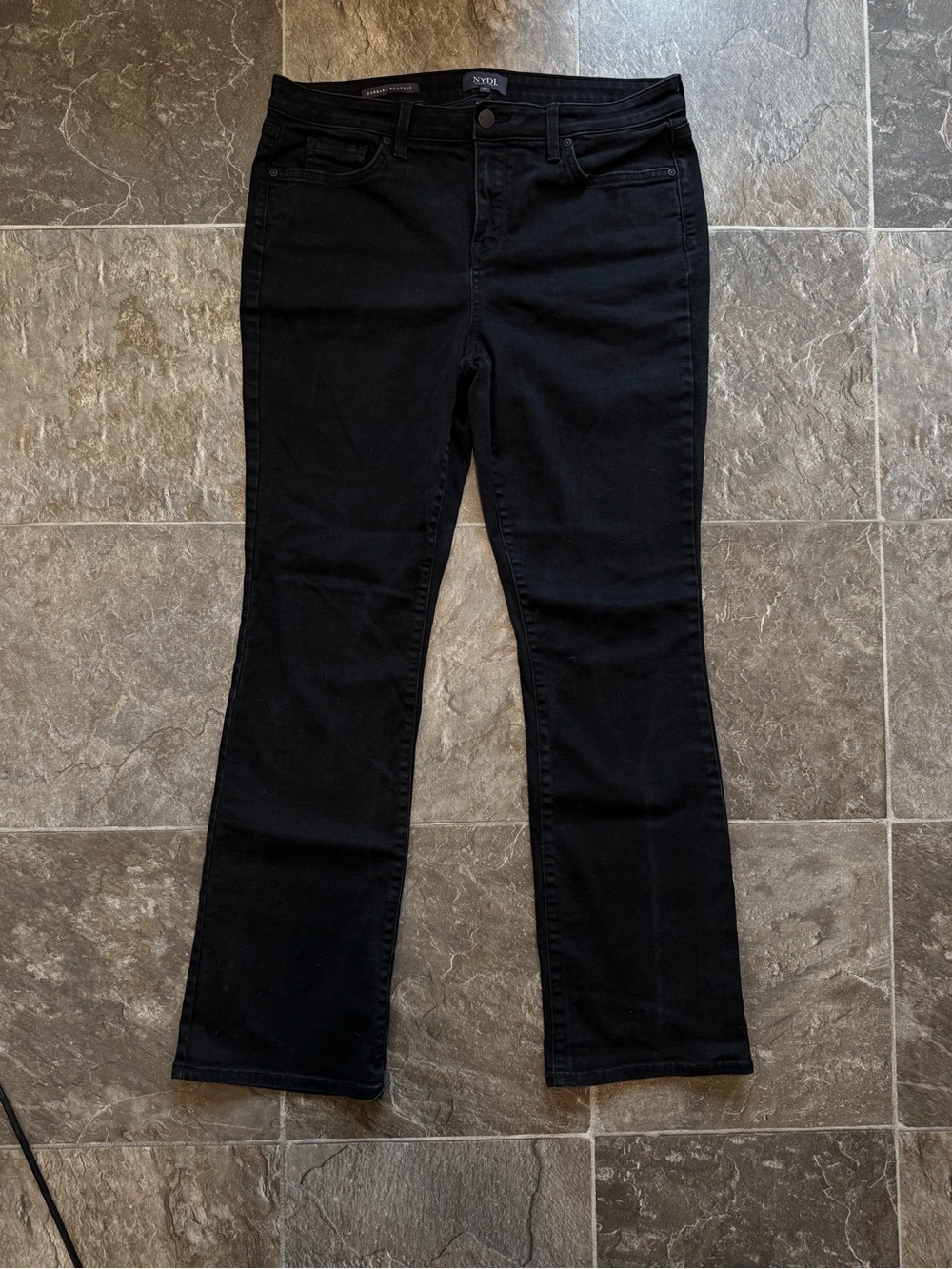 NYDJ Barbara Bootcut Jeans in black